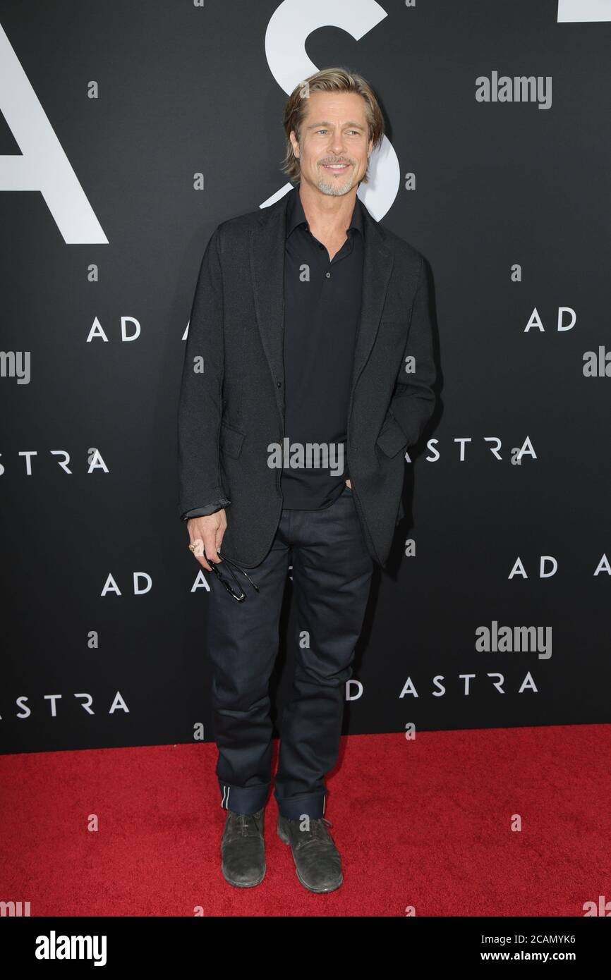 LOS ANGELES - SEP 18: Brad Pitt bei der 'Ad Astra' LA Premiere im Arclight Hollywood am 18. September 2019 in Los Angeles, CA Stockfoto