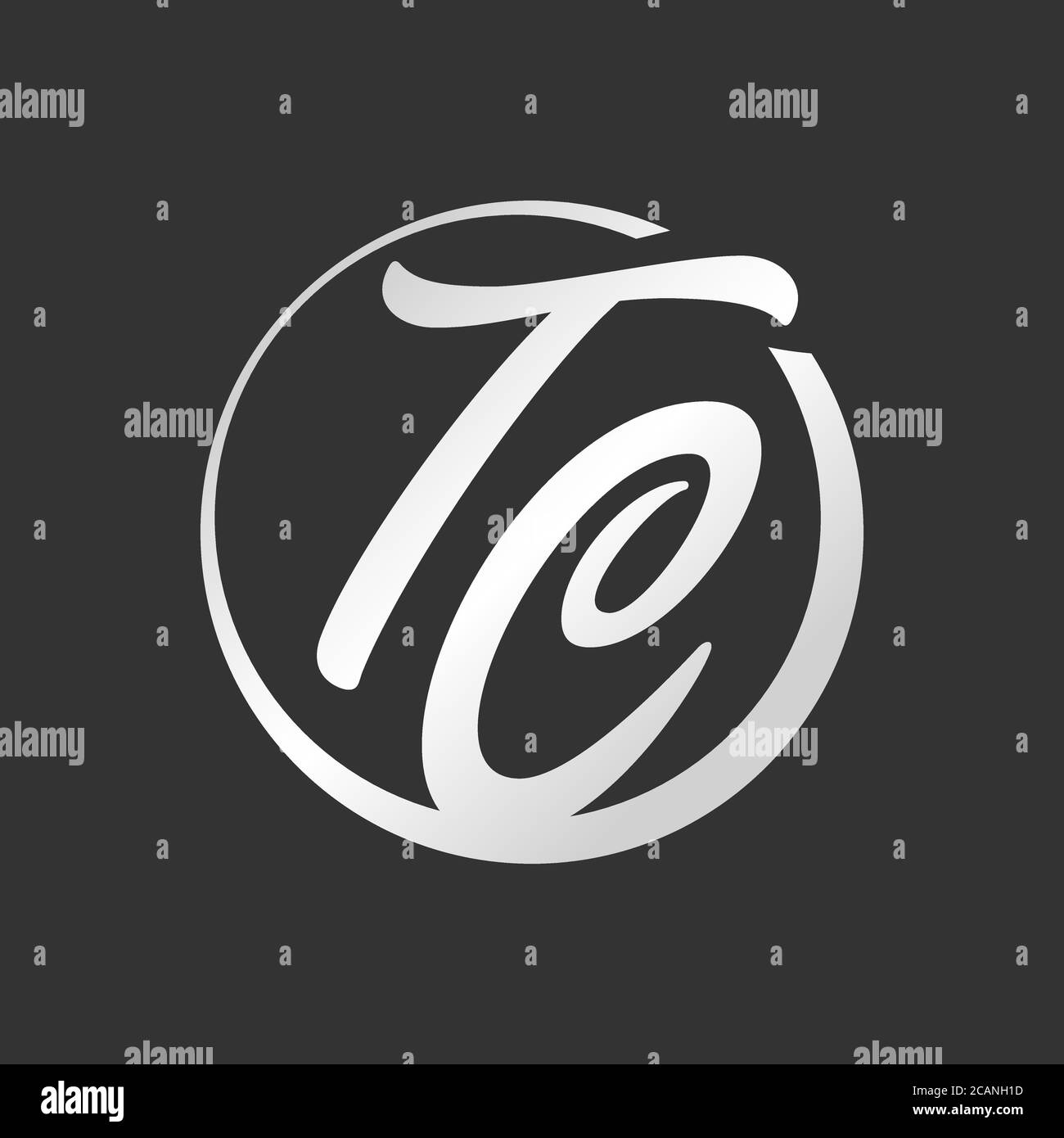 Kombination von Buchstaben TC Logo Symbol mit Blatt Typografie Vektor-Vorlage Illustrationen Stock Vektor