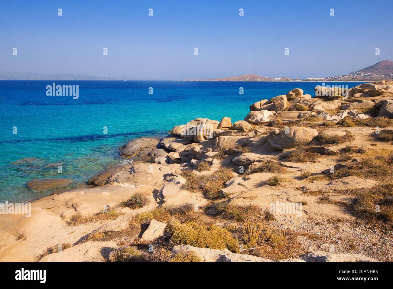 Agia Anna Strand auf Naxos Insel, Griechenland Stockfoto