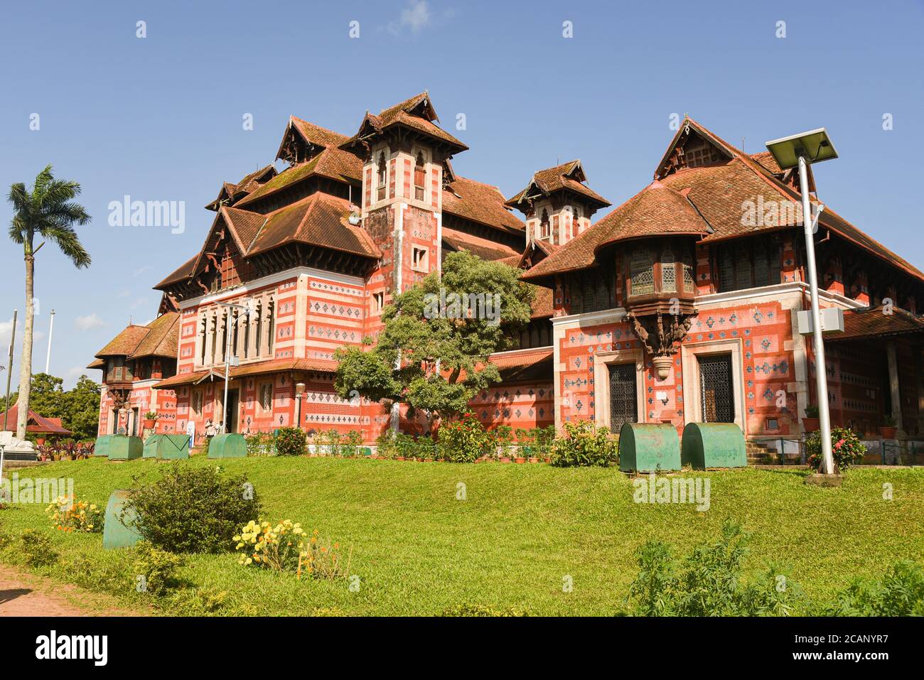 Kerala, Indien. September 08, 2019. Das Napier Museum ist ein Kunst- und Naturkundemuseum in Thiruvananthapuram. Stockfoto