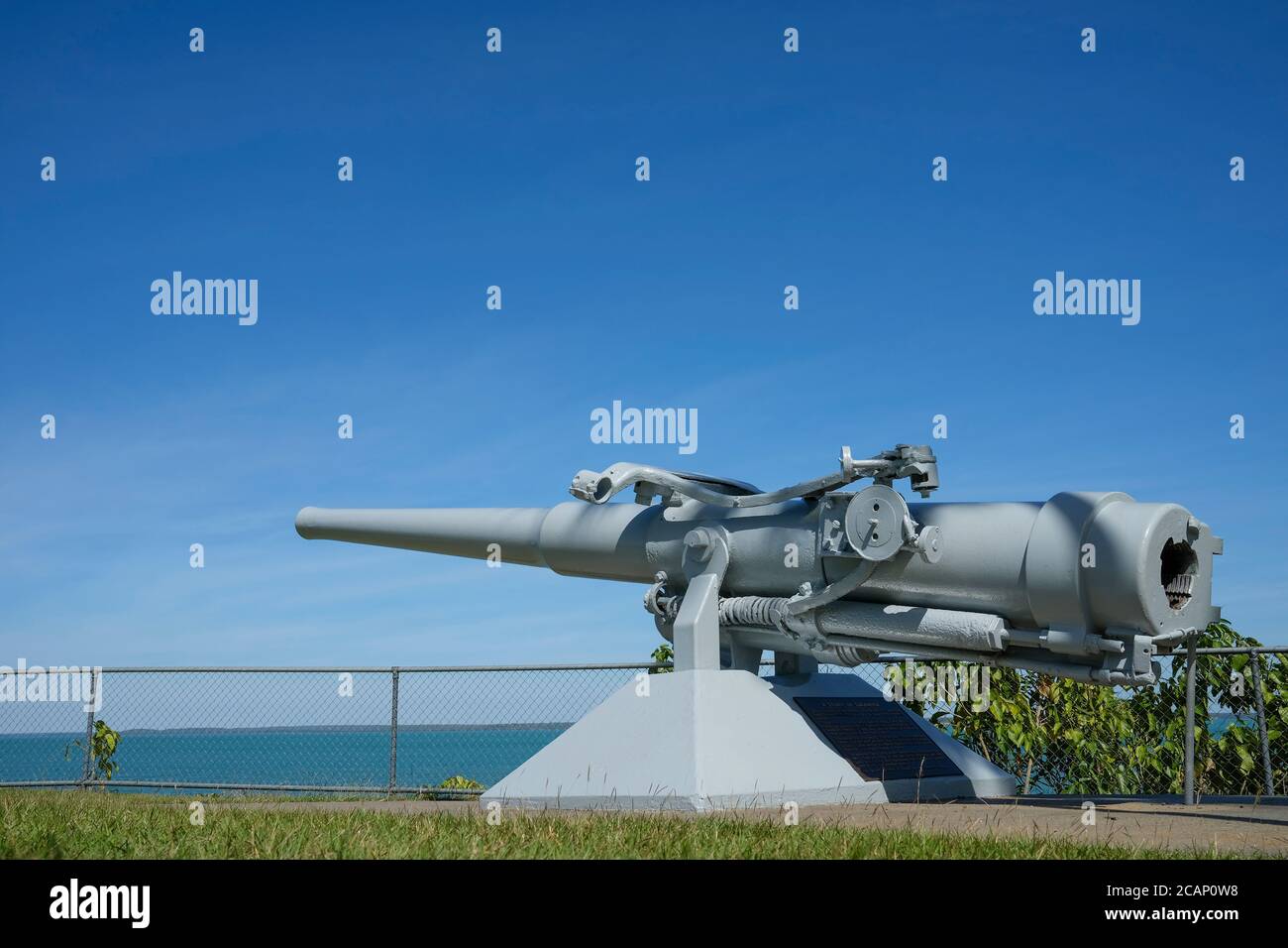 Das USS Peary Memorial auf dem Bicentennial Park auf der Esplanade in Darwin City, Northern Territory Australien Stockfoto