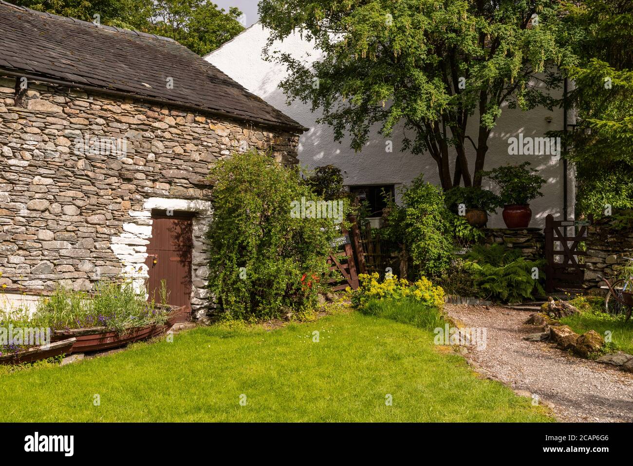 Bauernhaus in Watendlath im Lake District, England Stockfoto