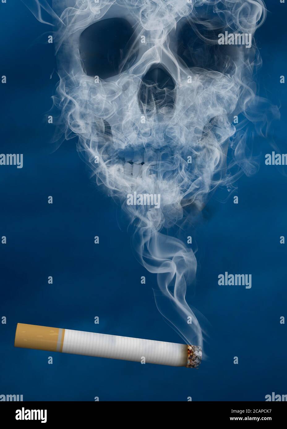 Das Rauchen tötet - 3D-Konzept Stockfoto