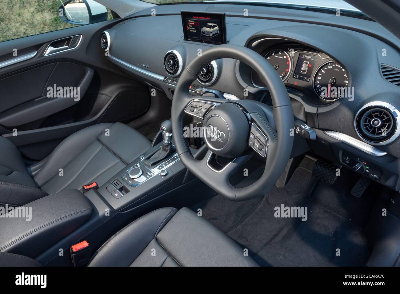 Hongkong, China 19. Dez 2019 : Audi A3 Sportback 2019 Interior Dez 19 2019 in Hongkong. Stockfoto