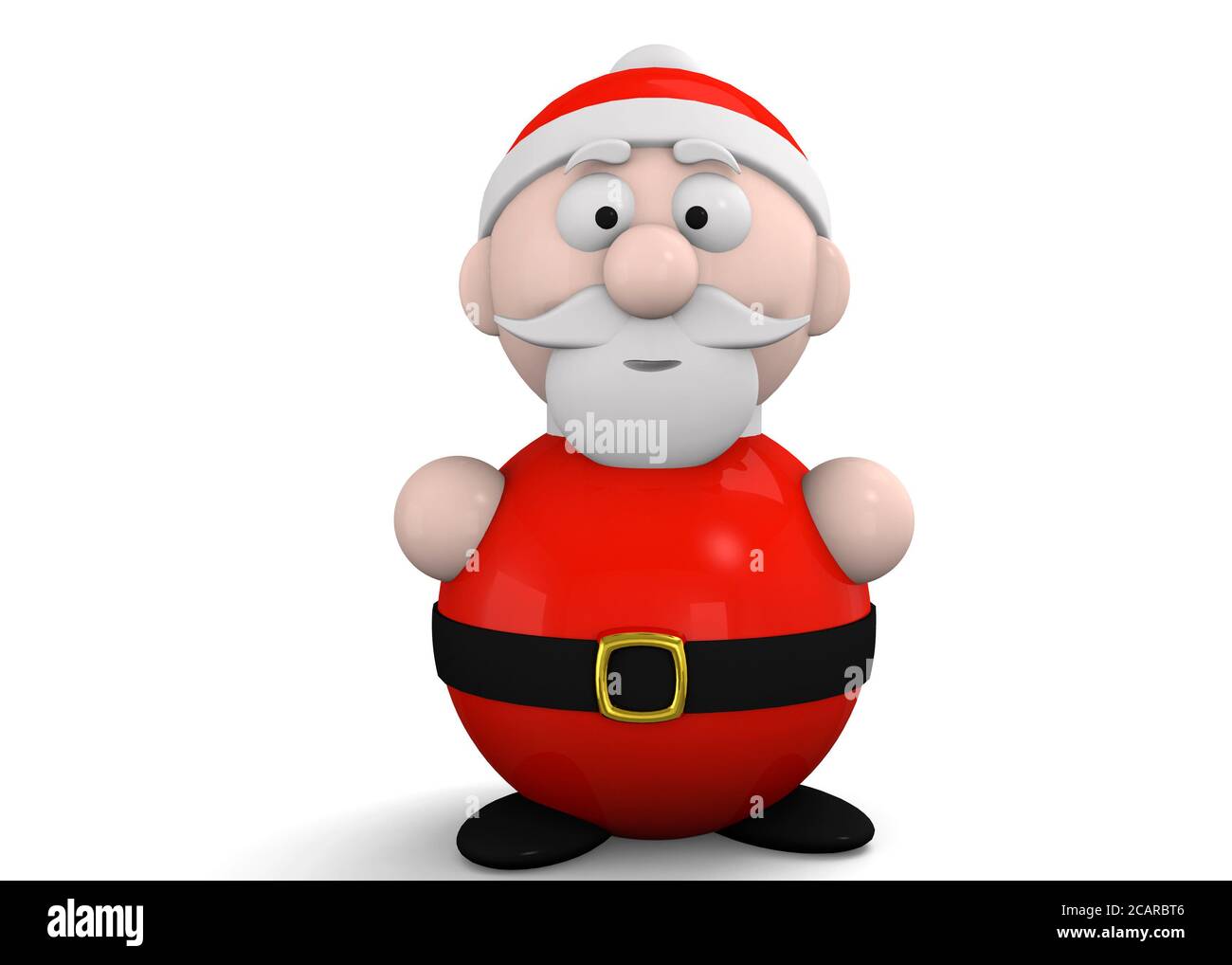 Santa Claus Charakter - 3D Stockfoto