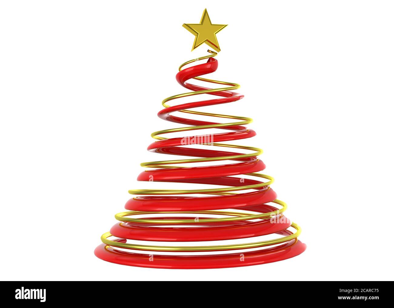 Der Weihnachtsbaum - 3D Stockfoto