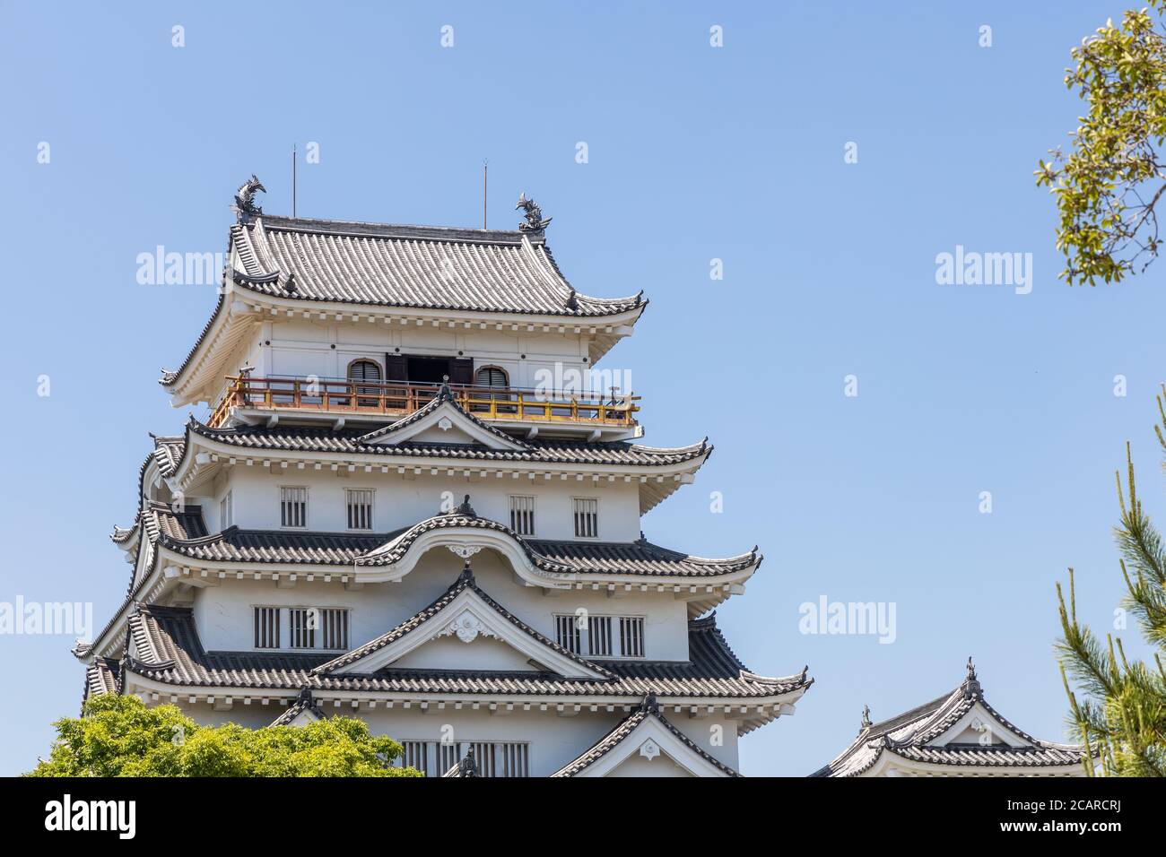 Schloss im japanischen Stil in Hiroshima Stockfoto