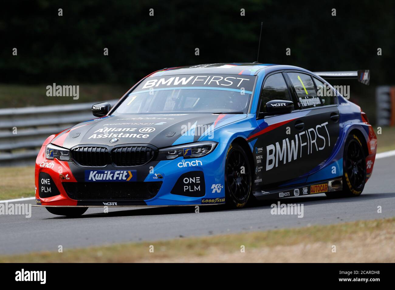 8. August 2020; Brands Hatch Circuit, West Kingsdown, Kent, England; Kwik Fit British Touring Car Championship, Qualifying Day; Colin Turkington in seinem Team BMW 330i M Sport Stockfoto