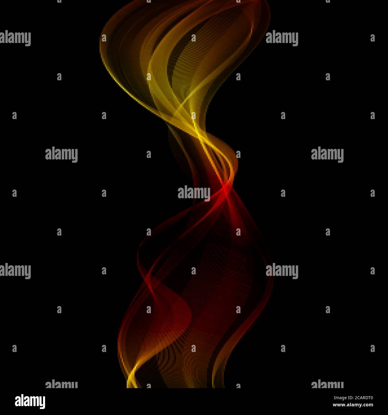 Abstrakt schwarz Hintergrund Golden Waves Template-Design Stock Vektor