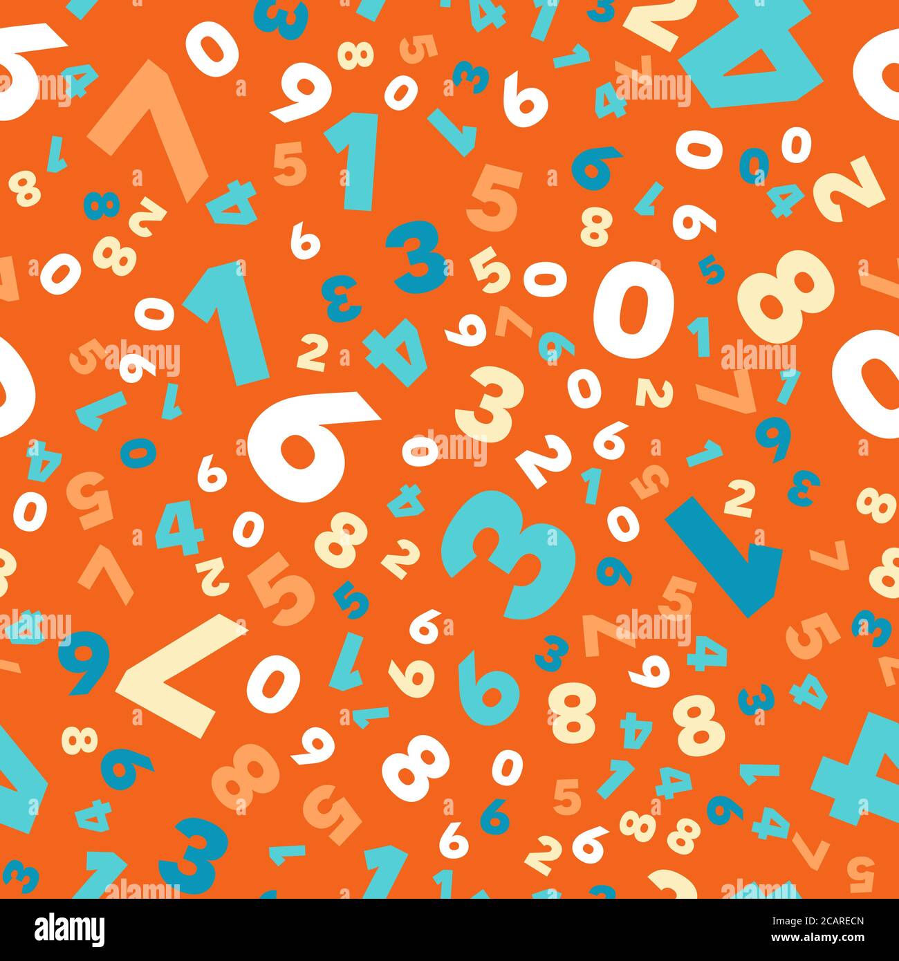 Mathematik Hintergrund - verschiedene Zahlen in zufälligen Muster. Bunte Schulmuster für Kinder. Mehrfarbige mathematische Hintergrund für Kinder. Nahtlose Abst Stock Vektor Mathematik Hintergrund - verschiedene Zahlen in zufälligen Muster. Bunte Schulmuster für Kinder. Mehrfarbige mathematische Hintergrund für Kinder. Nahtlose Abst Stock Vektor