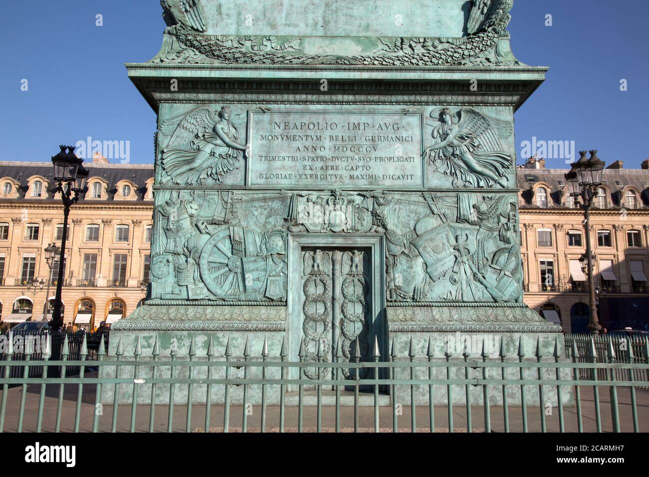 Napoleon Monument; Place Vendome Square; Paris; Frankreich Stockfoto