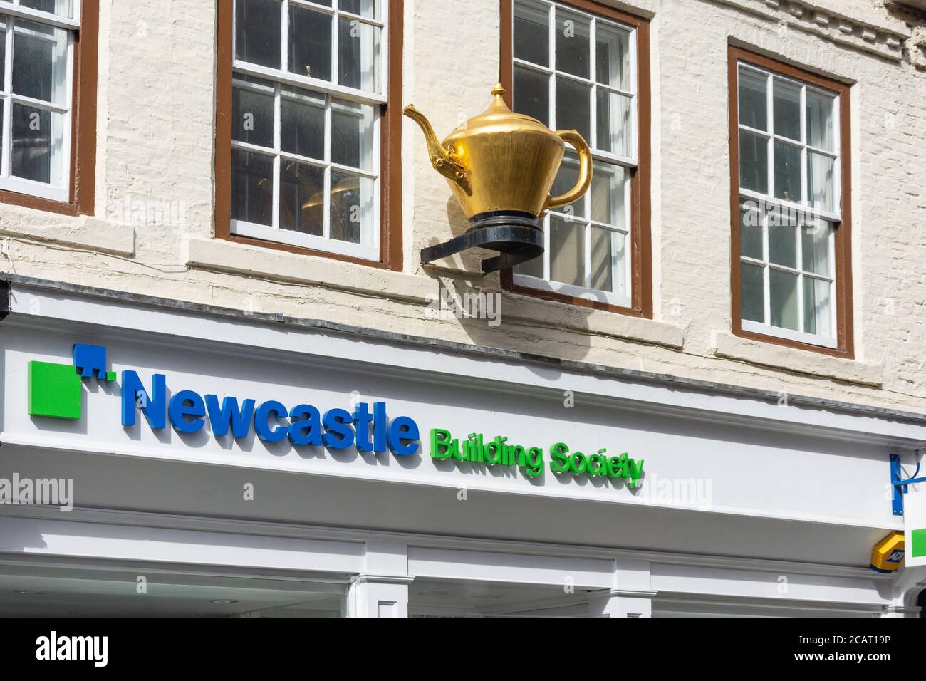 Newcastle Building Society, Saddler Street, Durham, County Durham, England, Vereinigtes Königreich Stockfoto
