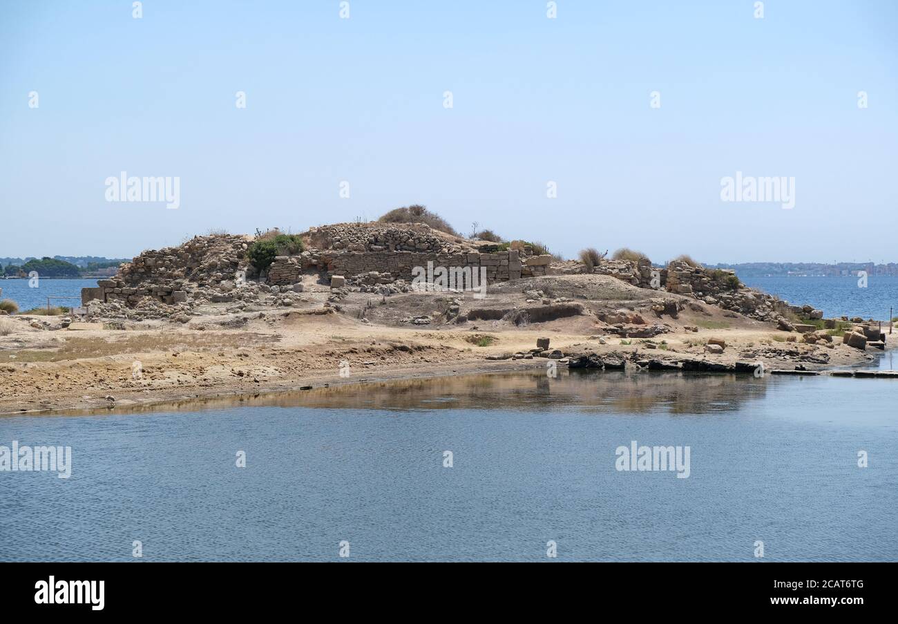 Marsala-Trapani Mozia Isola di Mozia phönizische Ruinen Stockfoto