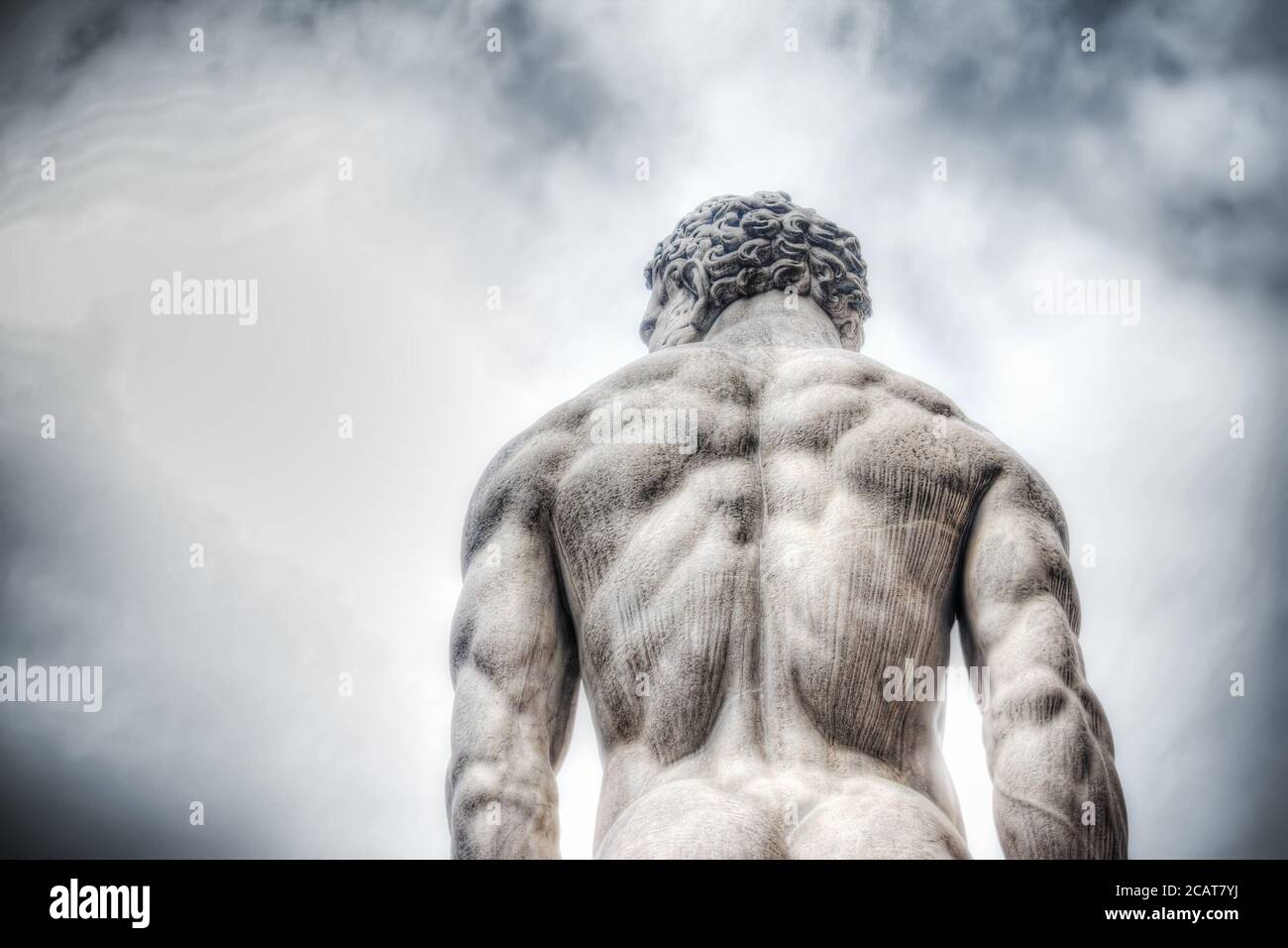 Herkules Statue auf der Piazza della Signoria in Florenz, Italien Stockfoto