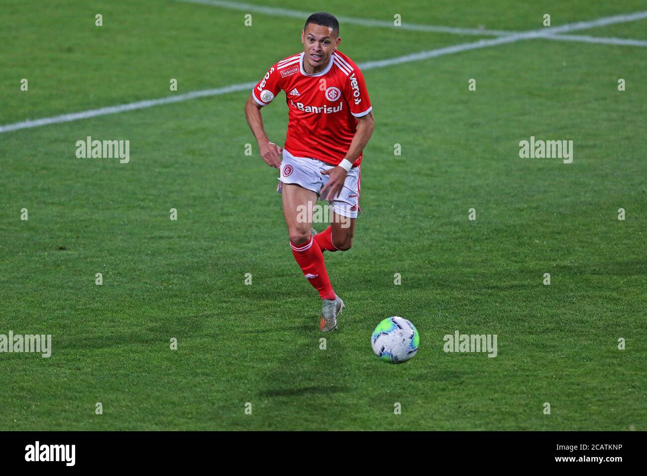 8. August 2020; Couto Pereira Stadium, Curitiba, Parana, Brasilien; Brasilianische Serie A, Coritiba gegen Internacional; Marcos Guilherme von Internacional Stockfoto