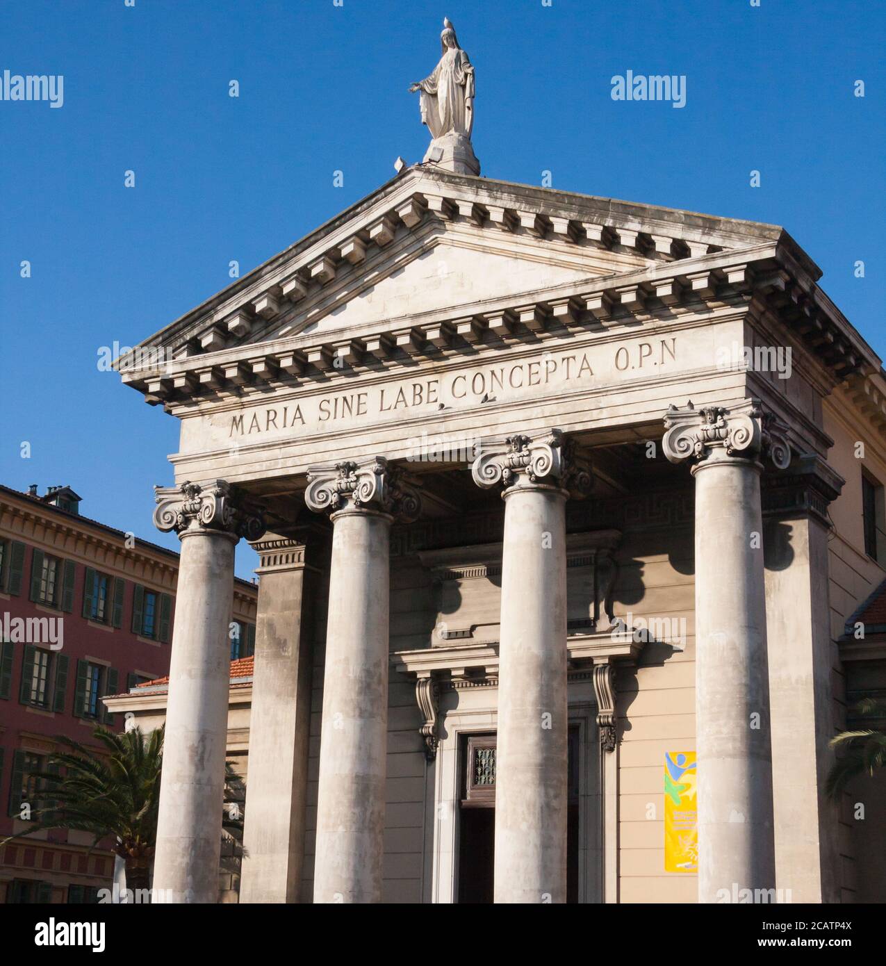 Kirche Notre-Dame du Port der Unbefleckten Empfängnis (Maria Sine Labe Concepta) in Nizza, Frankreich gewidmet Stockfoto