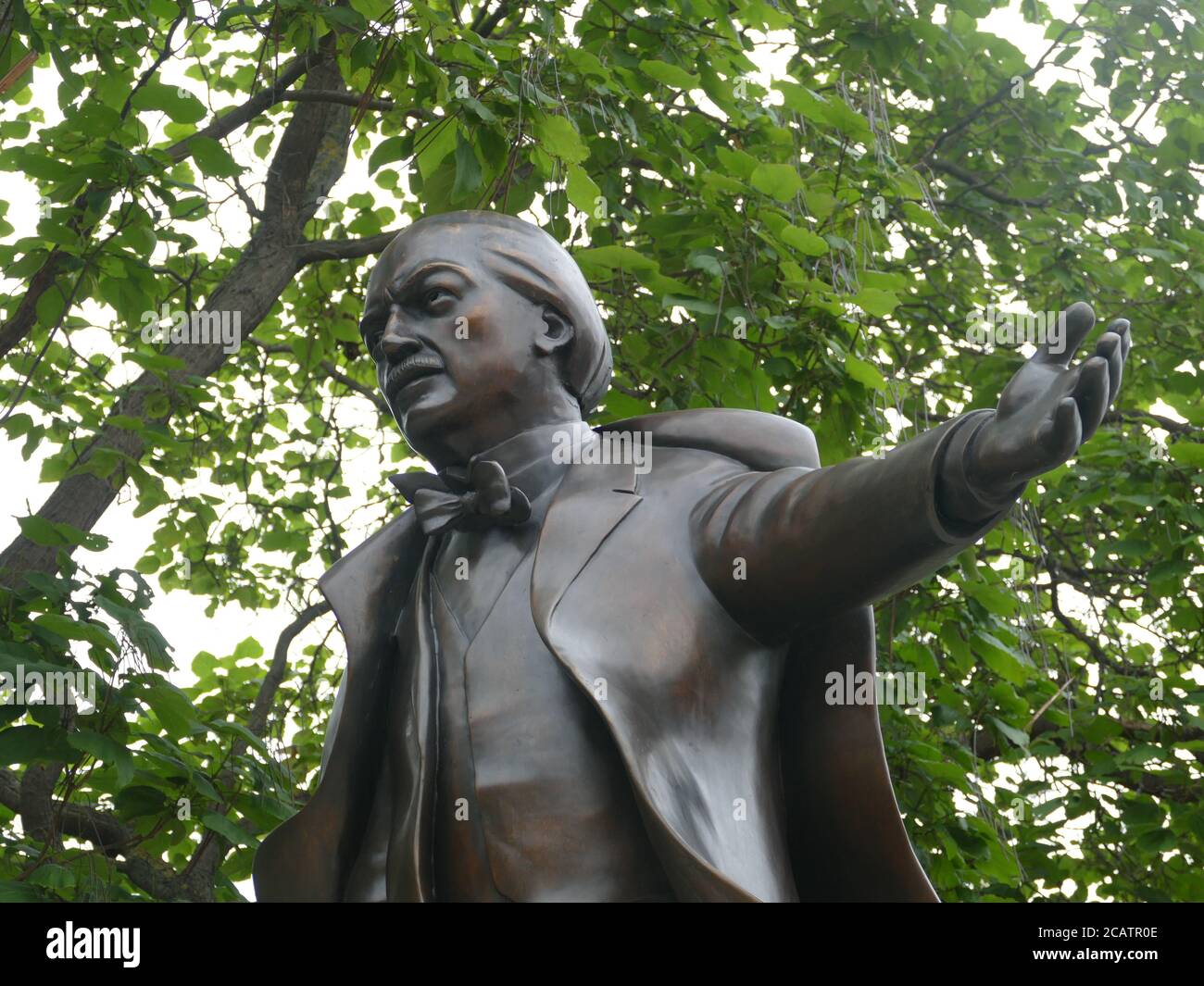 David Lloyd George Statue in London Stockfoto