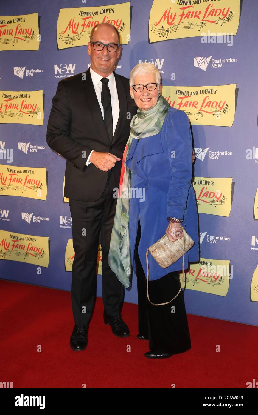 David Koch kommt auf dem roten Teppich für die My Fair Lady Australian Premiere im Joan Sutherland Theatre, Sydney Opera House. Stockfoto