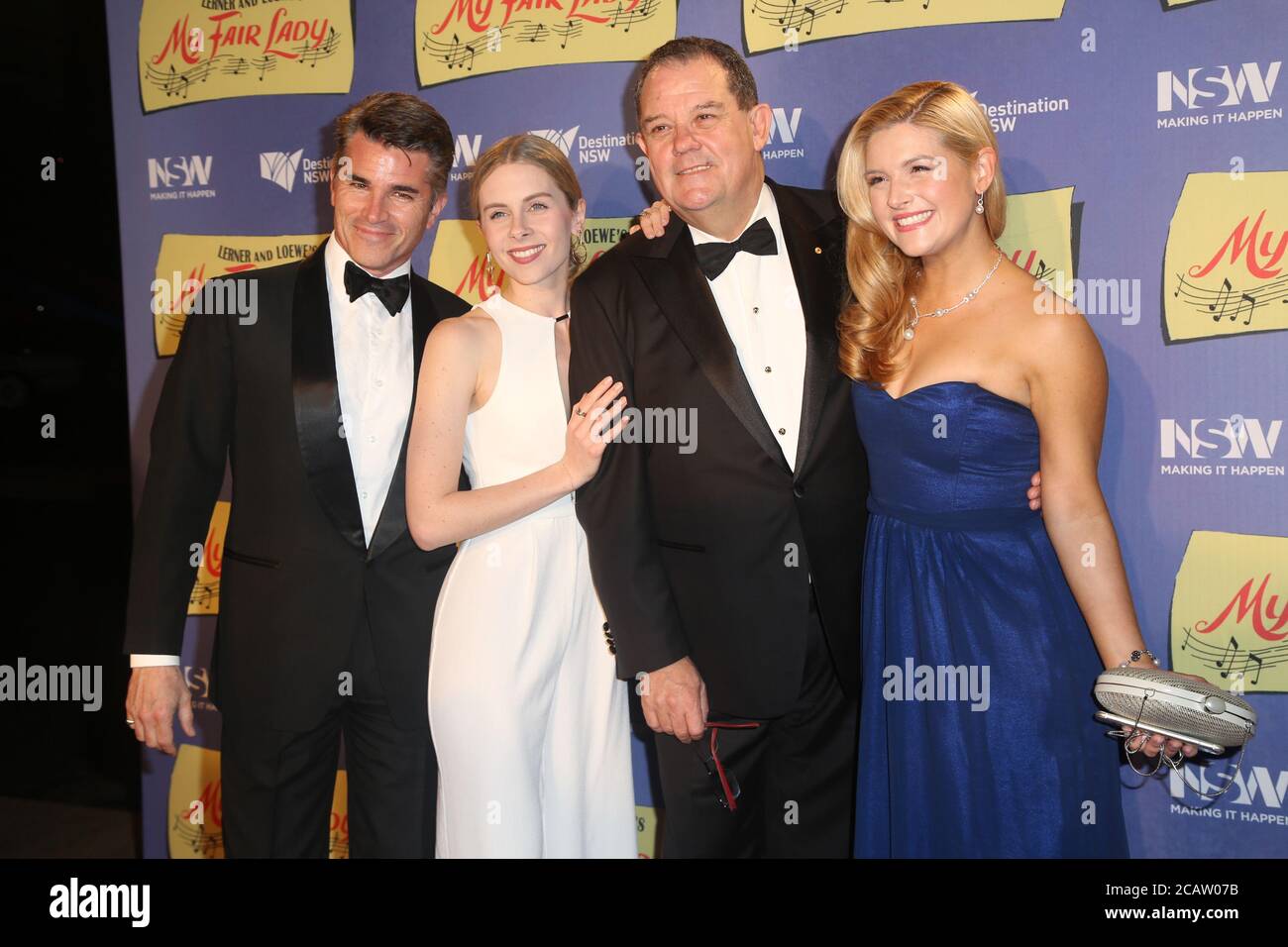 Lucy Durack kommt auf dem roten Teppich für die My Fair Lady Australian Premiere im Joan Sutherland Theater, Sydney Opera House. Stockfoto