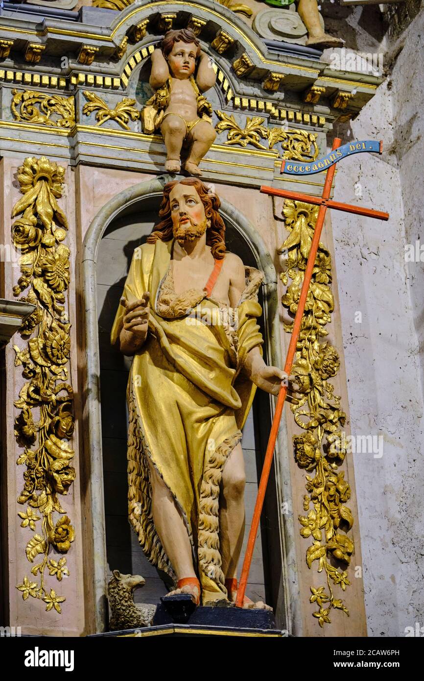 Frankreich, Finistere (29), die Pfarrkirche von Lampaul-Guimiliau, die Kirche Notre-Dame Stockfoto