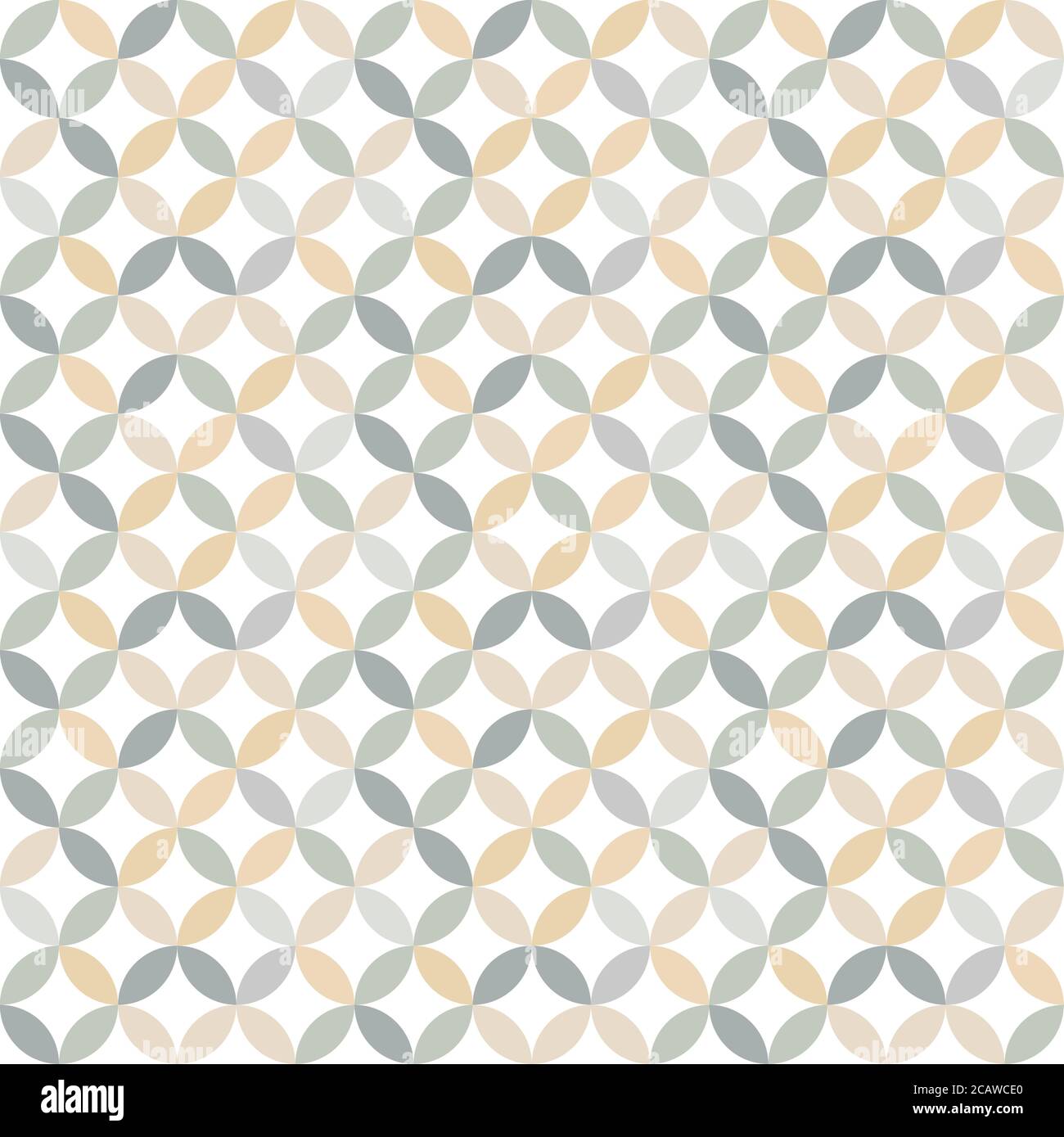 Kreis nahtlose Muster in Farbe. Bunte Vektor geometrische Muster Kreise für Druck, Hintergrund, Stoff. Stock Vektor