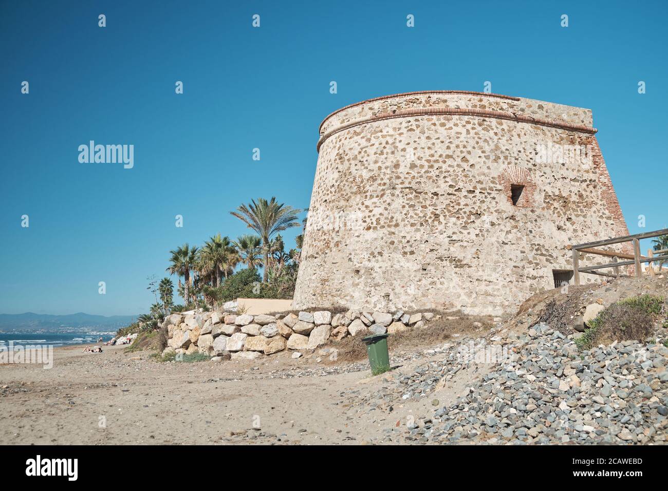 Torre Lance de Las Cañas. XVIII Jahrhundert. Marbesa, Marbella, Provinz Málaga, Spanien. Stockfoto