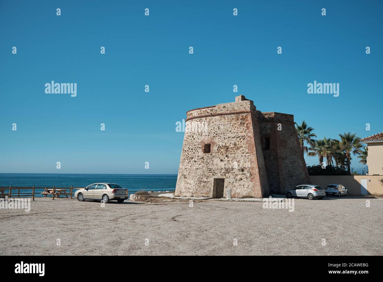 Torre Lance de Las Cañas. XVIII Jahrhundert. Marbesa, Marbella, Provinz Málaga, Spanien. Stockfoto