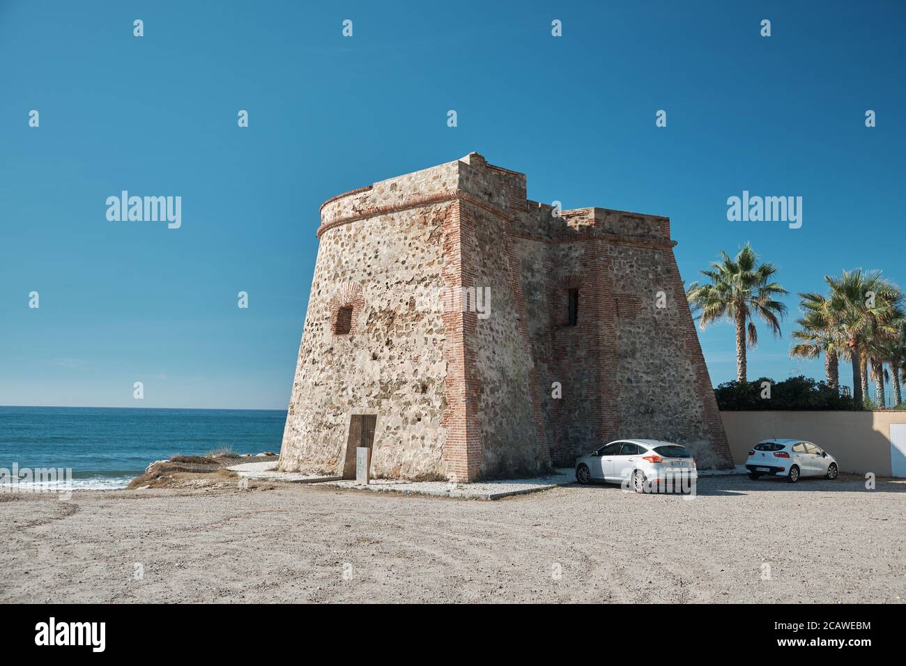 Torre Lance de Las Cañas. XVIII Jahrhundert. Marbesa, Marbella, Provinz Málaga, Spanien. Stockfoto