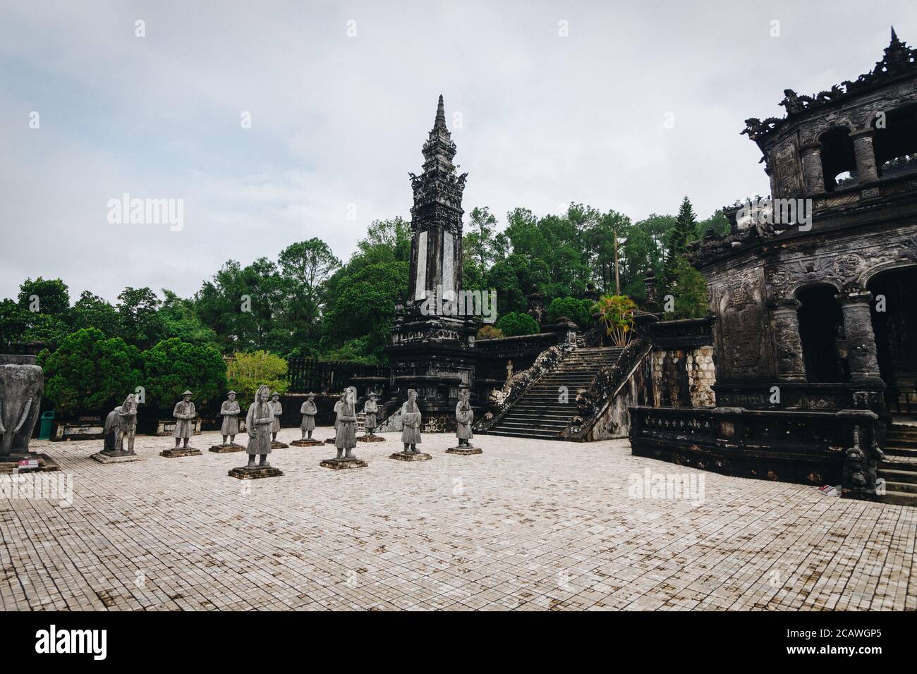 Der Khai Dinh Royal Tomb Complex Stockfoto