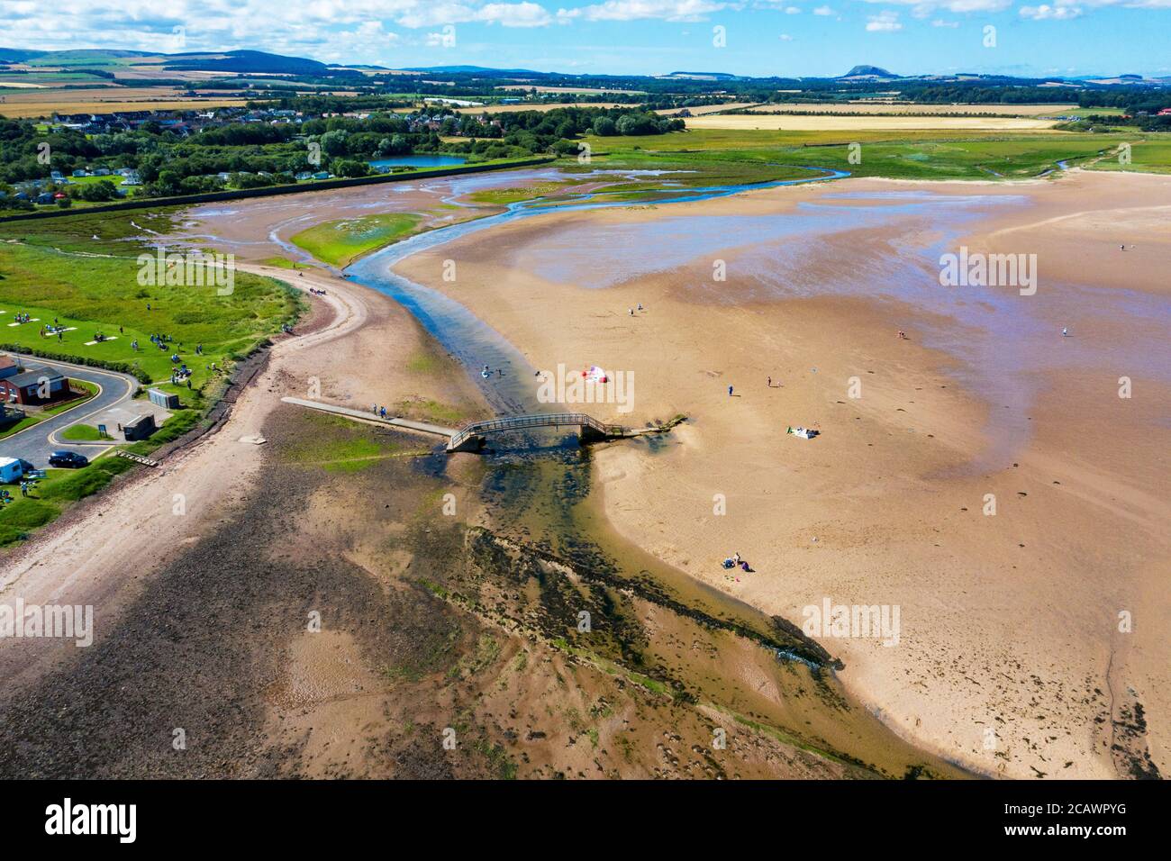 Belhaven Beach, Belhaven Bay, Dunbar, East Lothian, Schottland. Stockfoto