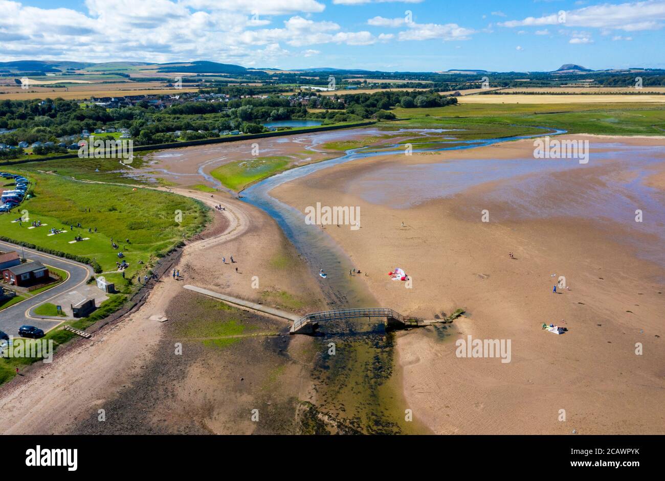 Belhaven Beach, Belhaven Bay, Dunbar, East Lothian, Schottland. Stockfoto