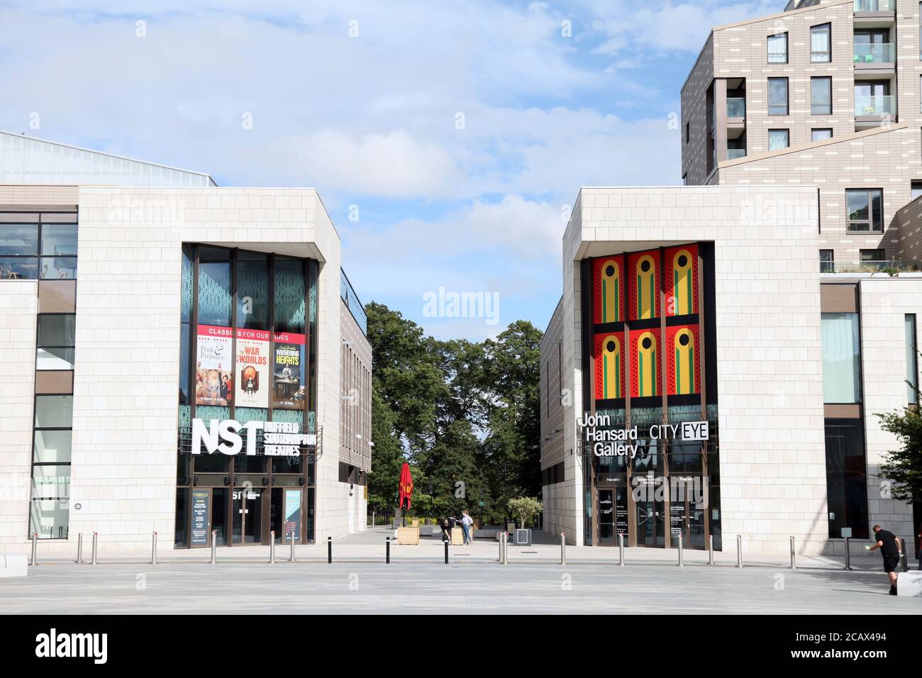 NST Nuffield Southampton Theatre und John Hansard Gallery, oberhalb der Bar Street, Southampton, England, Großbritannien, August 2020 Stockfoto