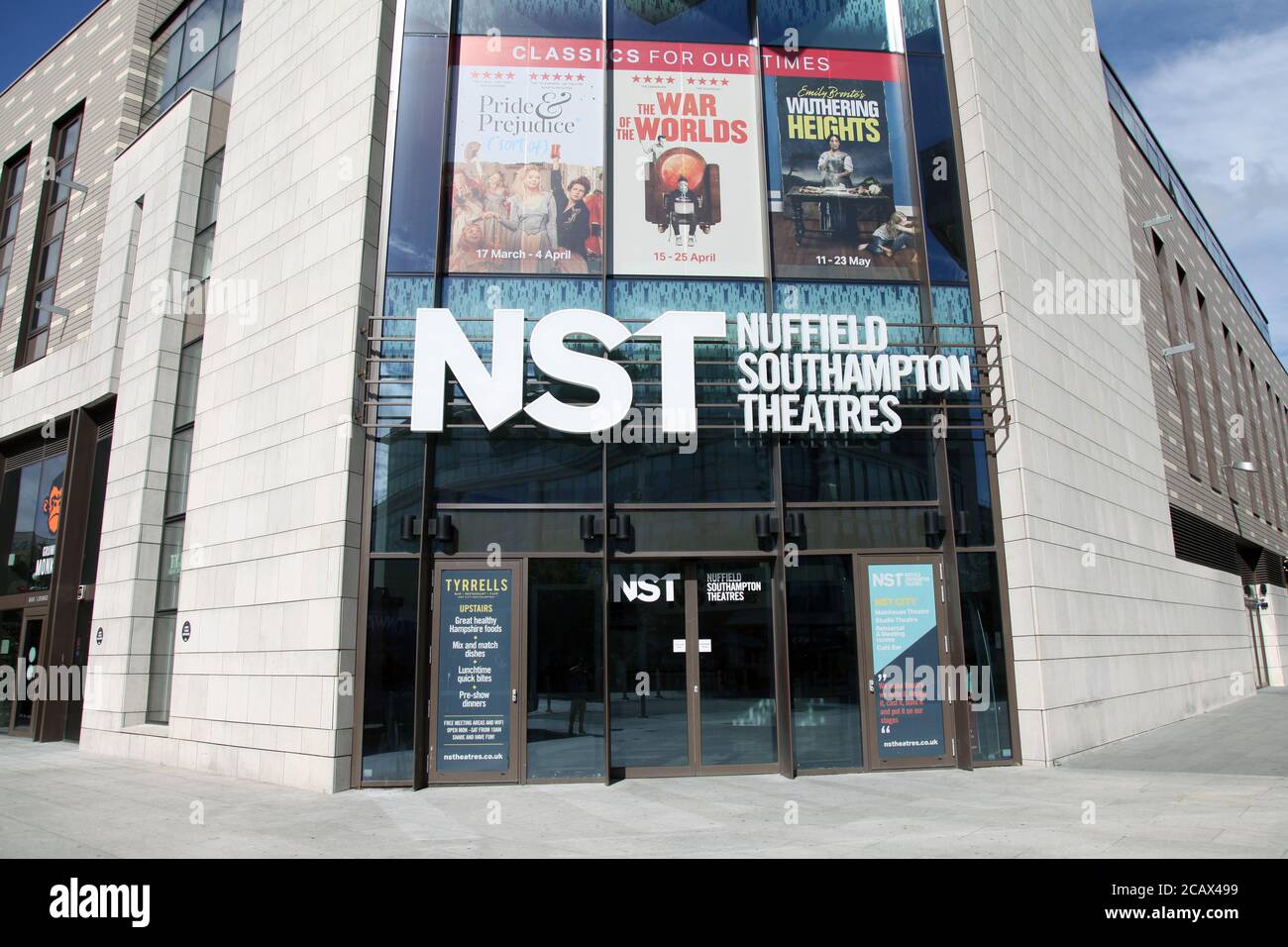 NST Nuffield Southampton Theatre, Above Bar Street, Southampton, England, Großbritannien, August 2020 Stockfoto