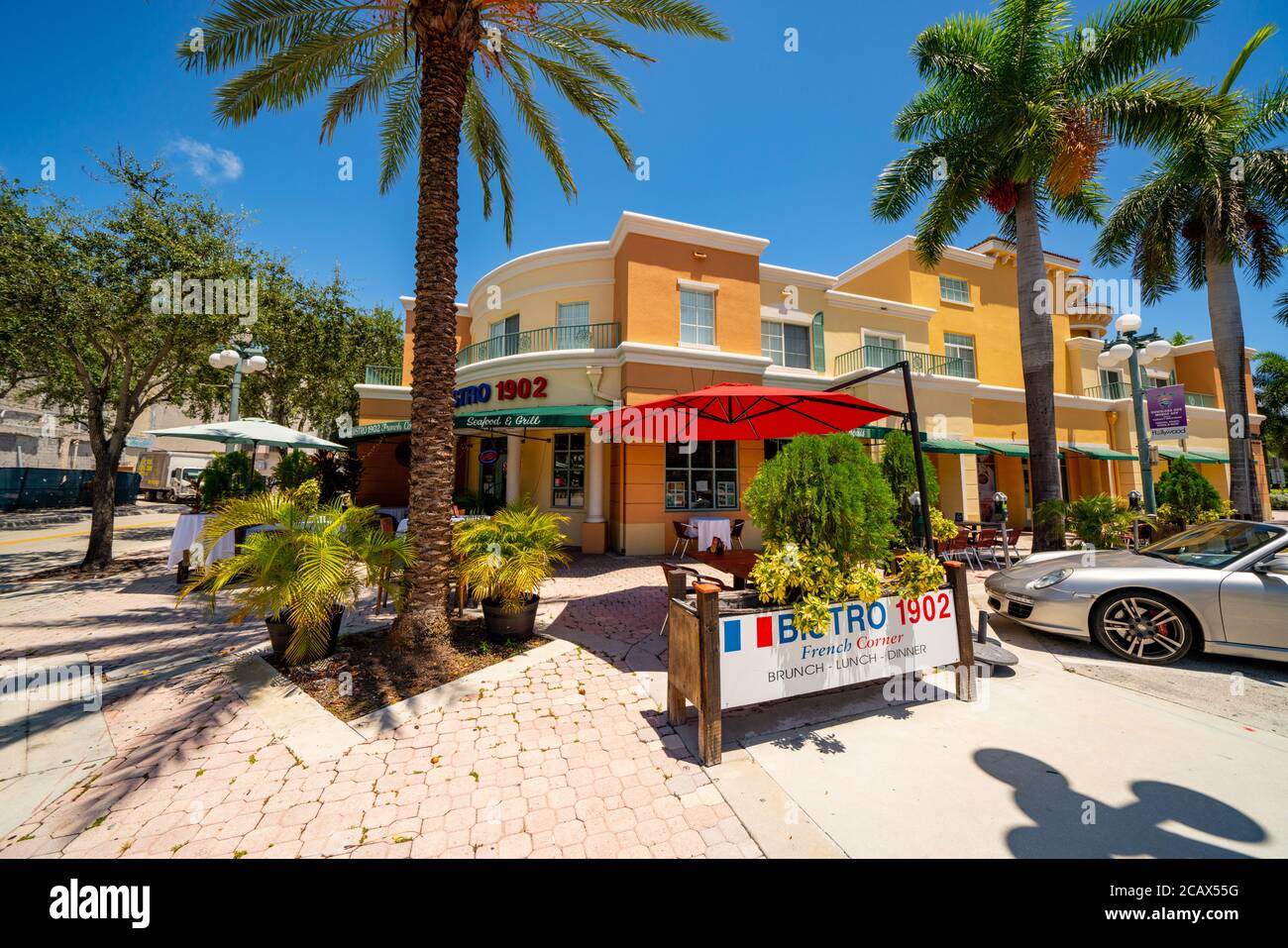 Foto von Bistro 1902 klassische französische Küche Brunch Mittagessen und Abendessen Restaurant Hollywood FL Stockfoto