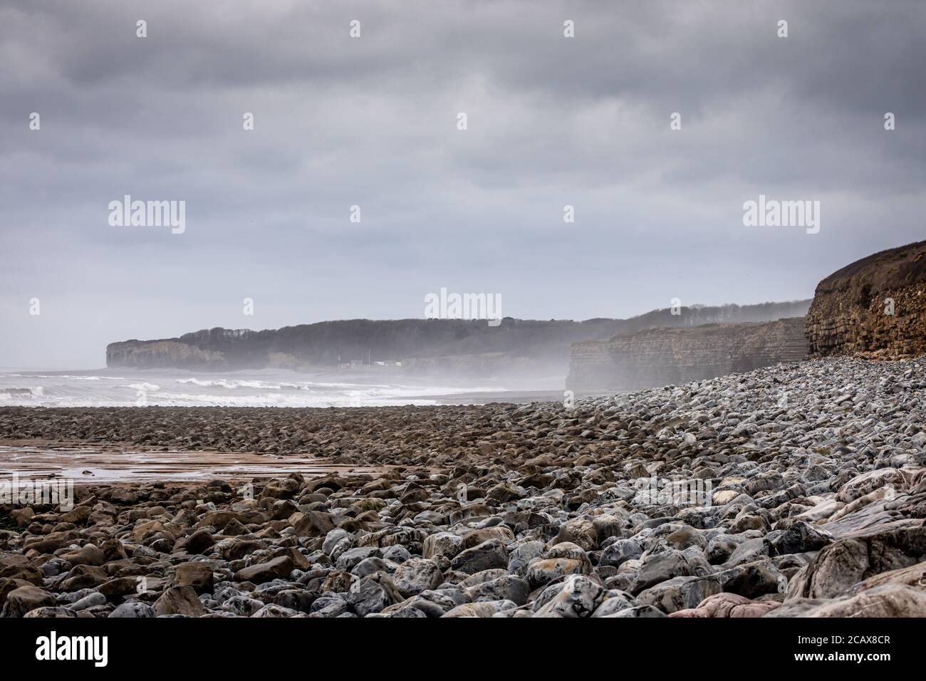 Blick von Llantwit Major auf Nash Point, Glamorgan, Wales, Großbritannien Stockfoto