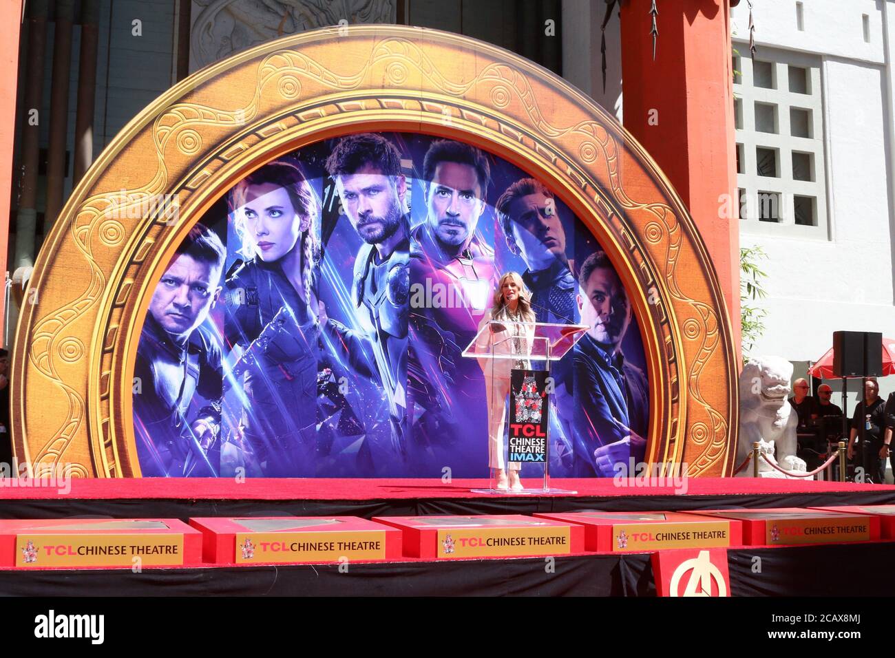 LOS ANGELES - APR 23: Ellen K bei den Avengers Cast Members Handprint Ceremony at the TCL Chinese Theatre on April 23, 2019 in Los Angeles, CA Stockfoto