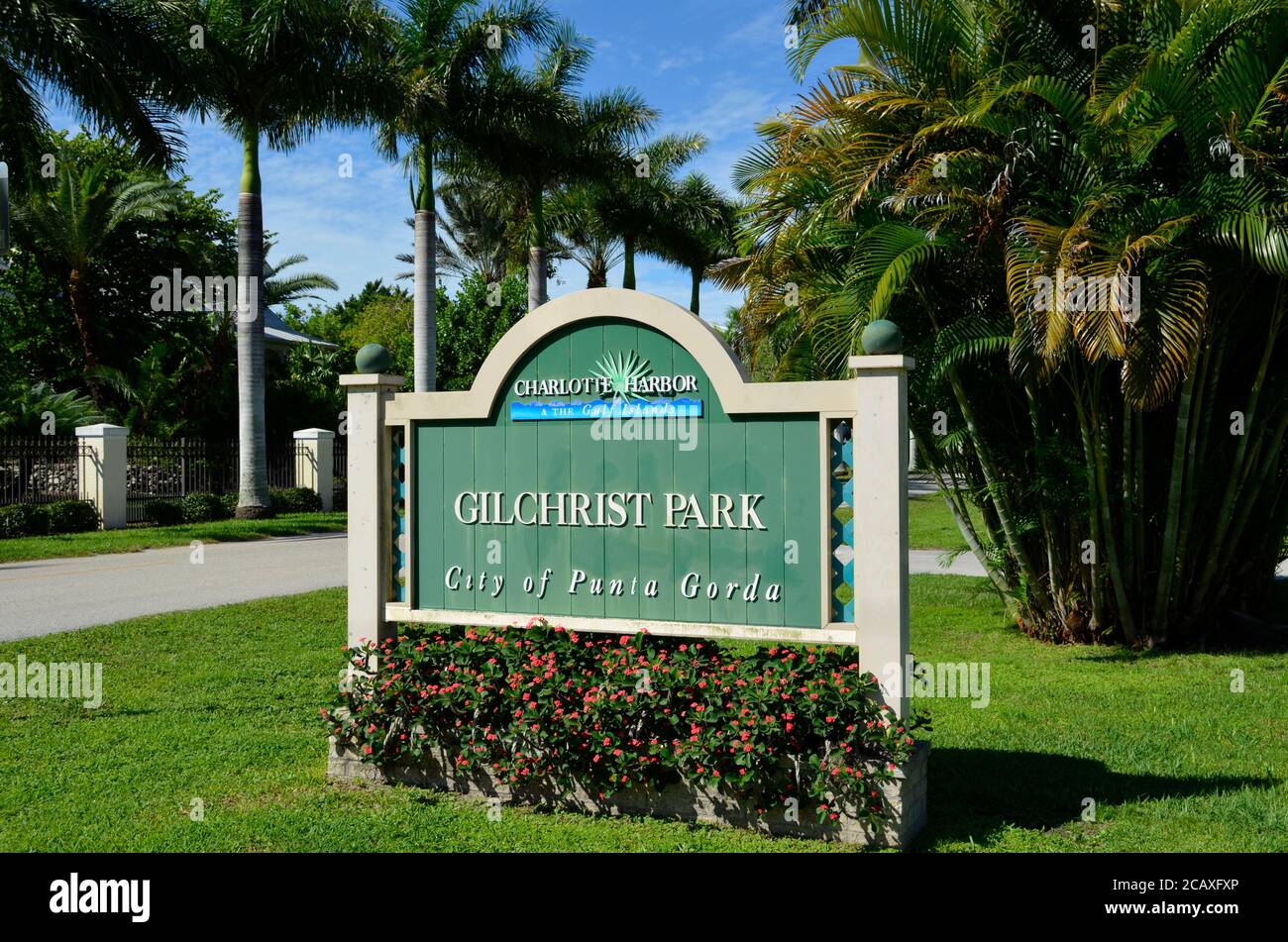 Brandneuer Spielplatz im Gilchrist Park, Punta Gorda, FL USA Stockfoto