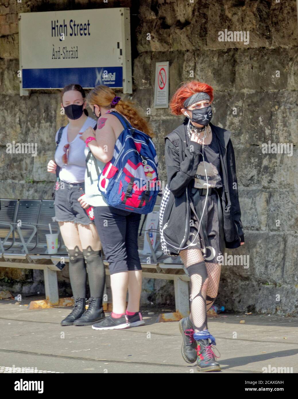 Die Stadt ist wegen Coronavirus geschlossen und ironischerweise fuhren die Züge zu neunzig Prozent des Fahrplans. Quelle: Gerard Ferry/Alamy Live News Stockfoto