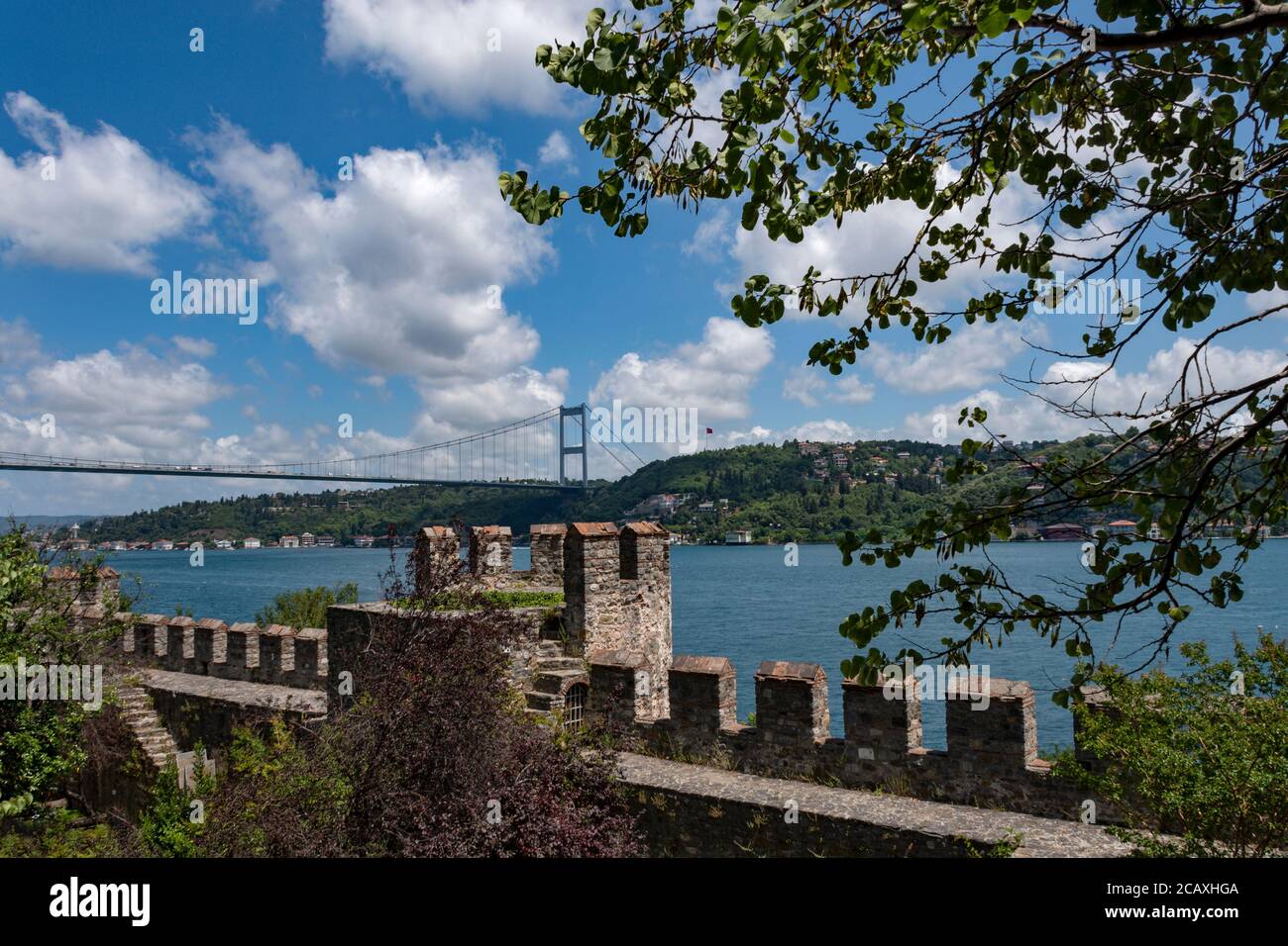 Die Festung Rumeli im Stadtteil Sariyer in Istanbul, Türkei Stockfoto