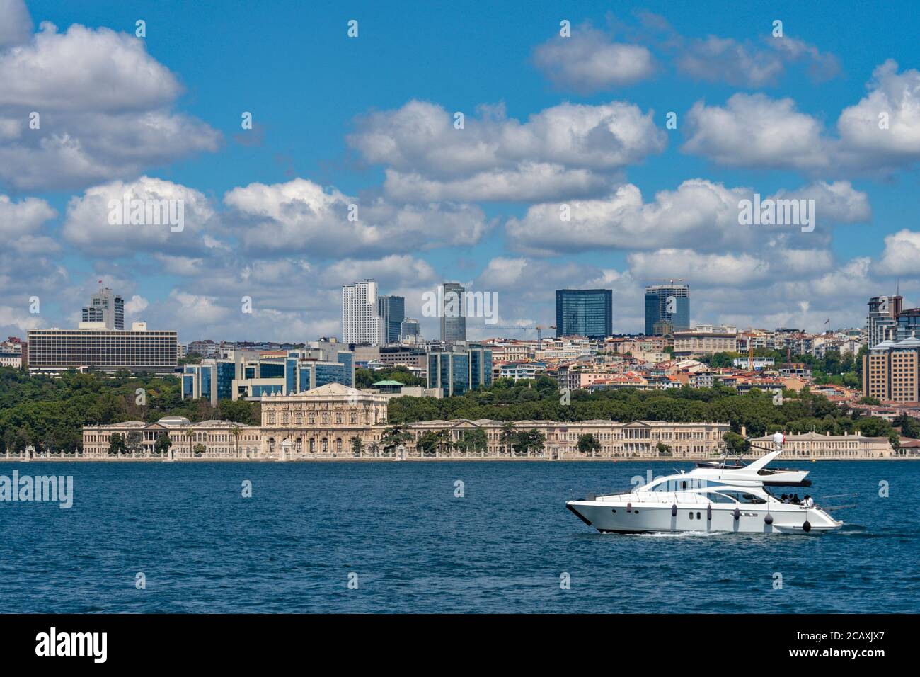 Die Bosporus-Straße in Istanbul, Türkei Stockfoto