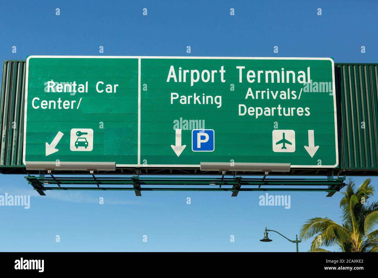 Autobahnschilder, Maui Stockfoto