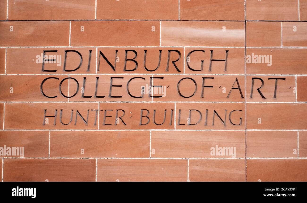 Edinburgh College of Art, Hunter Building, Edinburgh, Schottland, Großbritannien. Stockfoto