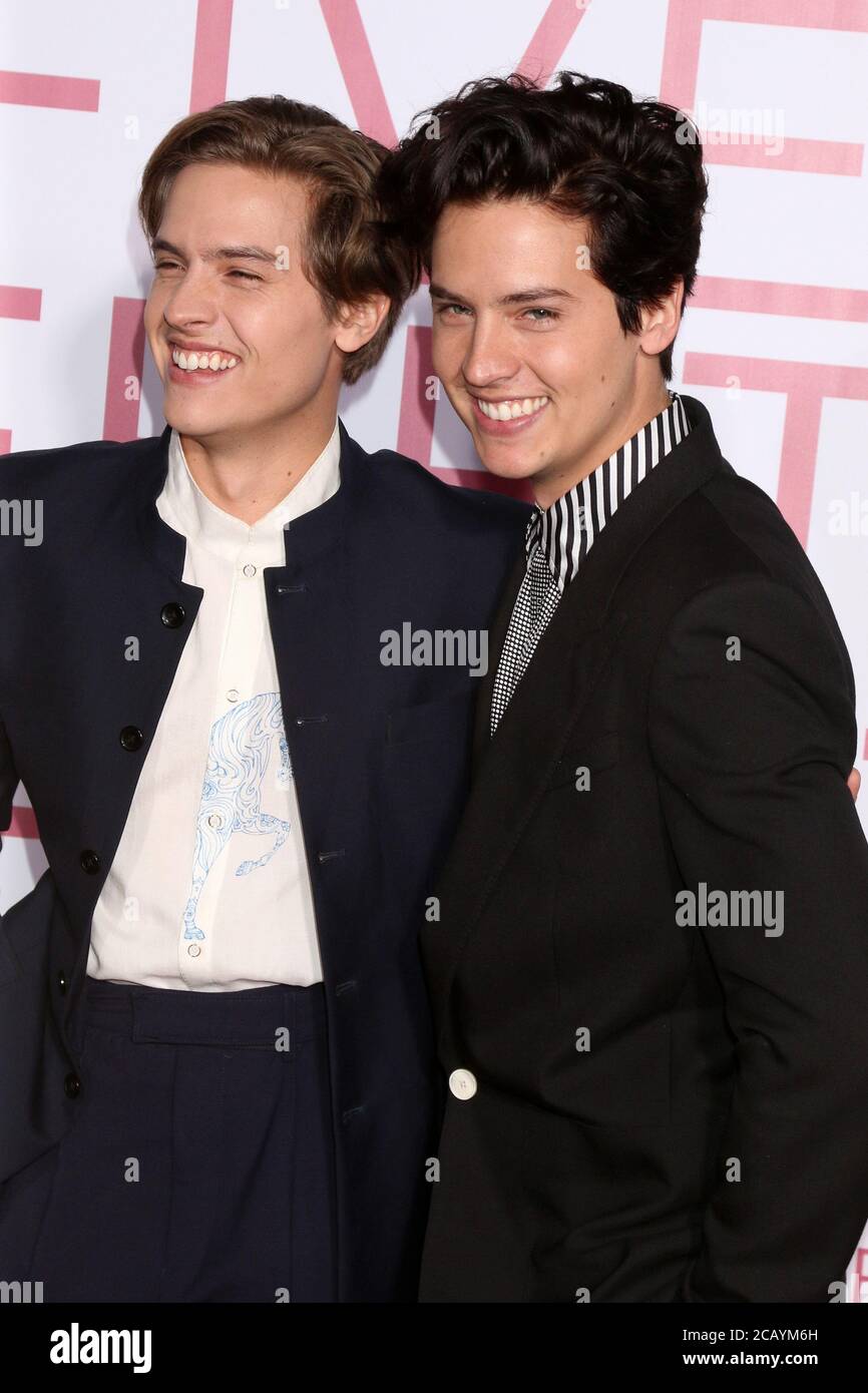 LOS ANGELES - MAR 7: Dylan Sprouse, Cole Sprouse bei der 'Five Feet Apart' Premiere im Bruin Theater am 7. März 2019 in Westwood, CA Stockfoto