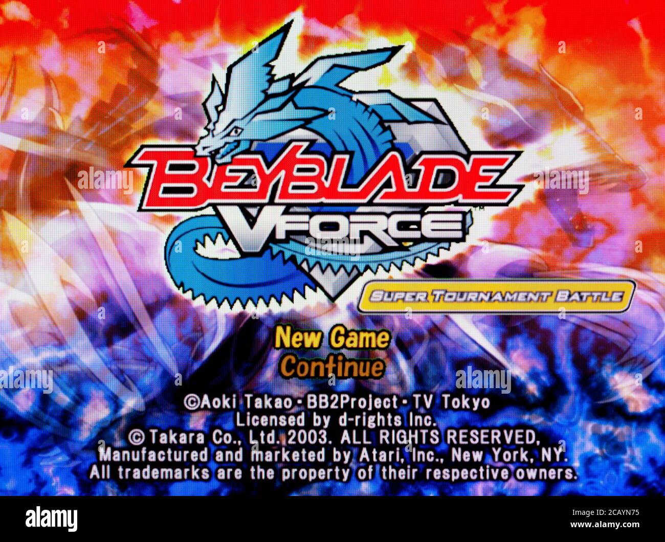 Beyblade V Force - Nintendo Gamecube Videospiel - nur für redaktionelle Verwendung Stockfoto
