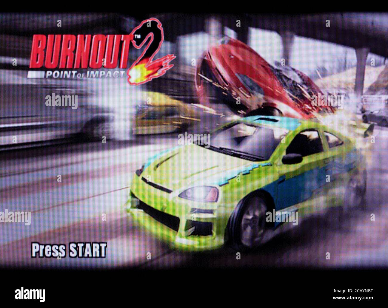 Burnout 2 Point of Impact - Nintendo Gamecube Videospiel - nur für redaktionelle Verwendung Stockfoto