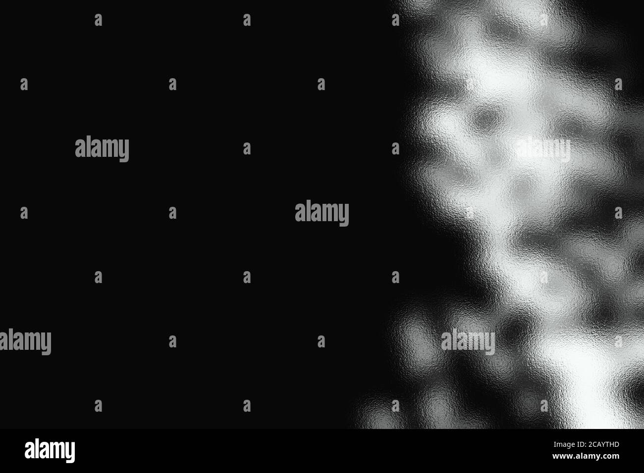 Moody schwarz-weiß Hintergrund, Tapete Grafik mit unscharfem Milchglas-Effekt und leerer Bereich mit Platz für Text hinzugefügt, kopieren Stockfoto