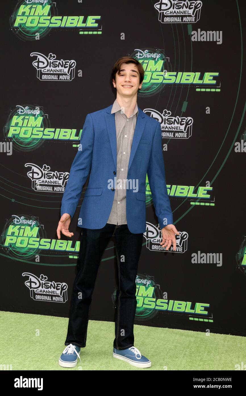 LOS ANGELES - FEB 12: Daniel DiMaggio bei der Premiere von 'Kim Possible' in der TV Academy am 12. Februar 2019 in Los Angeles, CA Stockfoto