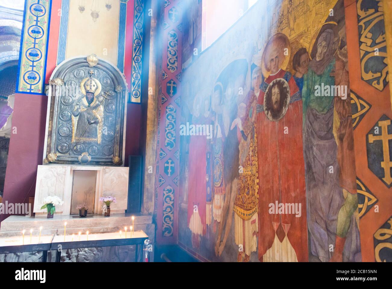 Lviv, Ukraine - Armenische Kathedrale in der Altstadt von Lviv in Lviv, Ukraine. Es ist Teil des Weltkulturerbes. Stockfoto