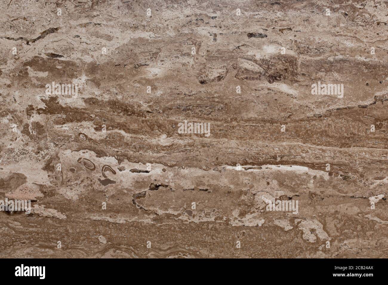 Travertin Stein Material Textur nützlich als Hintergrund. Stockfoto