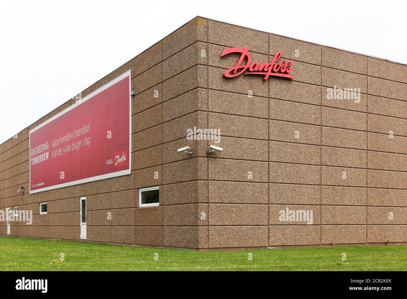 Titer : Vejle, Dänemark - 29. Mai 2016: Die Danfoss Group ist ein globaler Hersteller von Produkten und Dienstleistungen, die in Bereichen wie Kühlung von Lebensmitteln und Klimaanlagen verwendet werden Stockfoto
